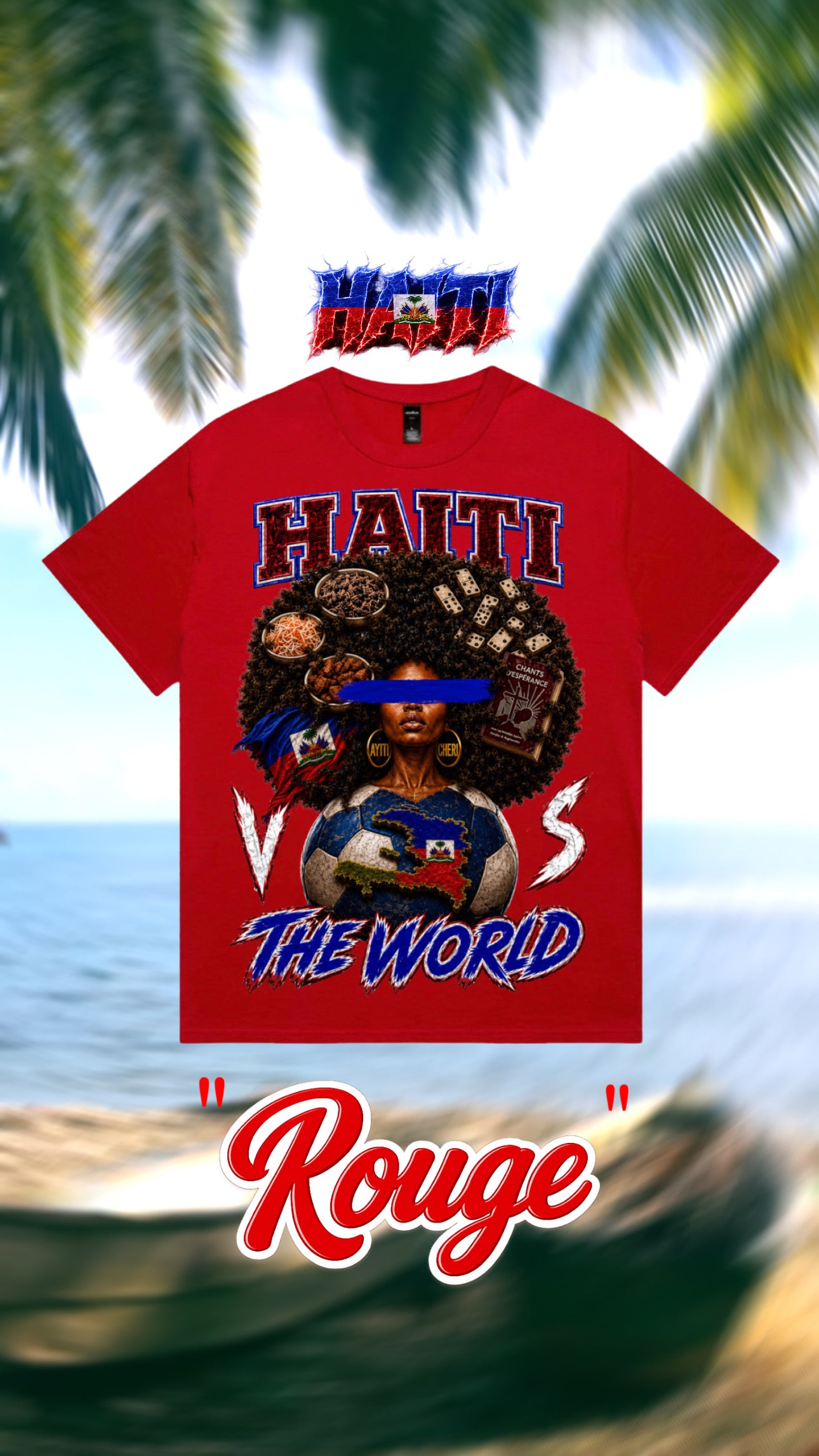 HAITI VS THE WORLD™ Premium Heavyweight Oversized Boxy Graphic Tee