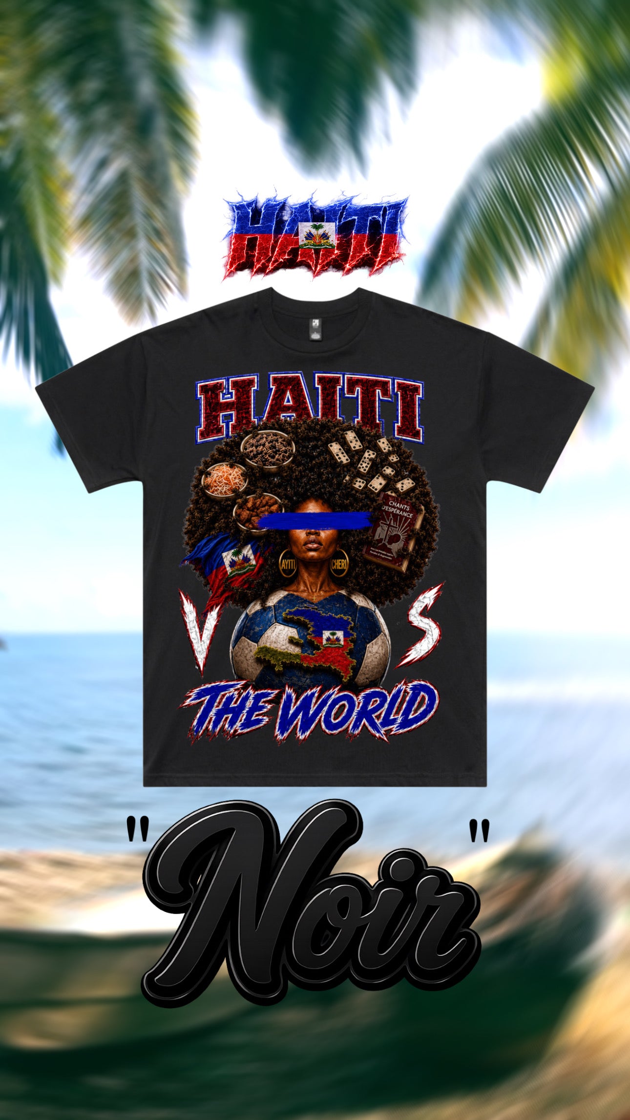 HAITI VS THE WORLD™ Premium Heavyweight Oversized Boxy Graphic Tee
