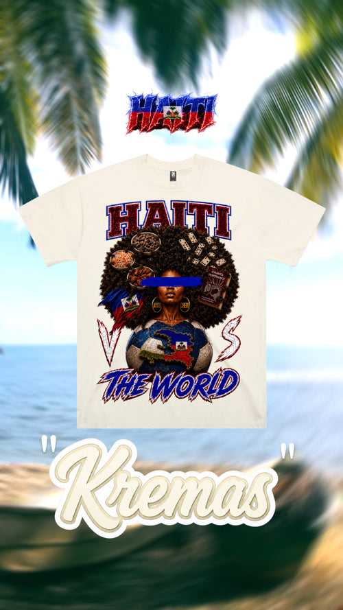 HAITI VS THE WORLD™ Premium Heavyweight Oversized Boxy Graphic Tee